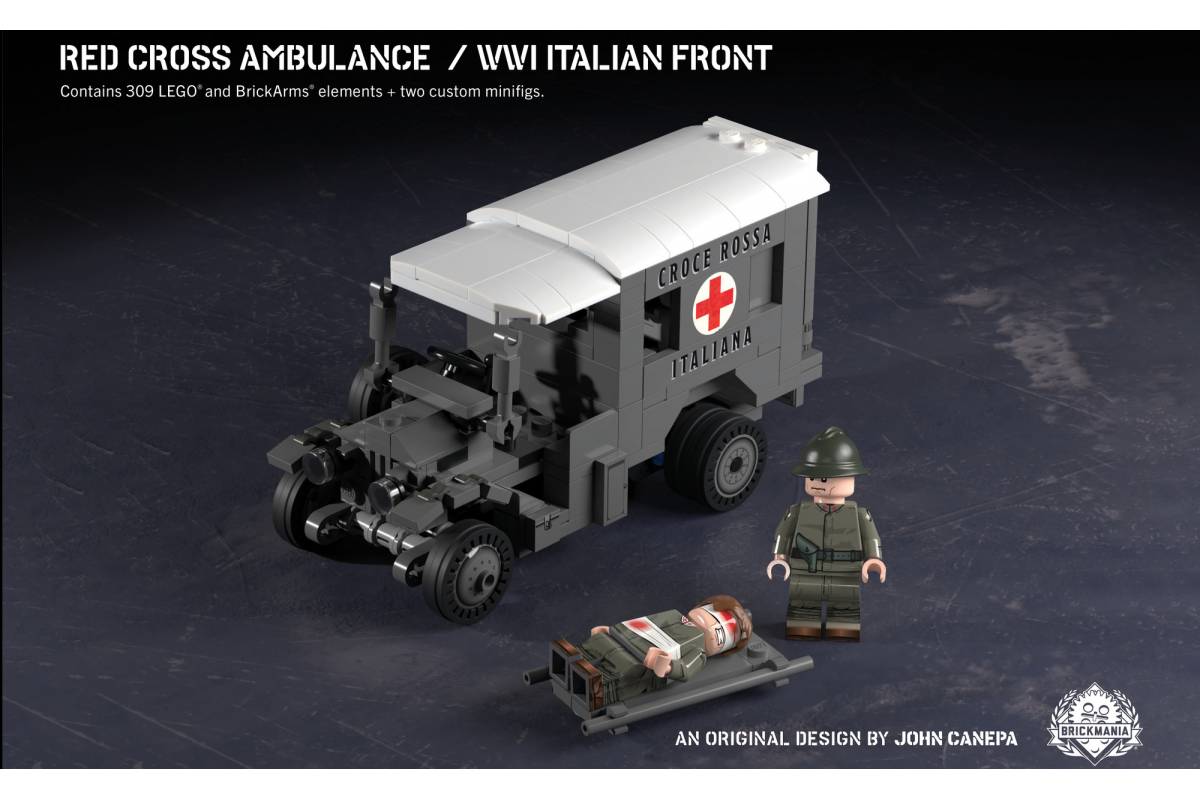 Red Cross Ambulance WWI Italian Front Lego Brickmania Nevabrick