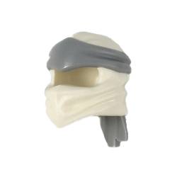 Headgear Ninjago Wrap Type 4 with Molded Light Bluish Gray Headband Pattern