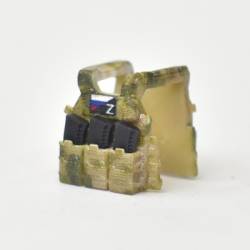 Vests LBT 6094 moss camouflage, rectangular patch. black magazines