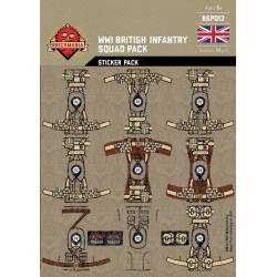 Наклейки Британкой пехоты Первой Мировой