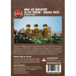 WWII US Infantry Olive Green - Squad Pack - Stickers