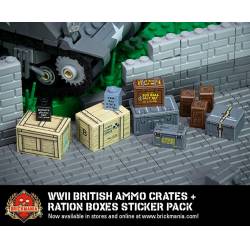 WWII British Ammo Crates and Ration Boxes - Sticker Pack