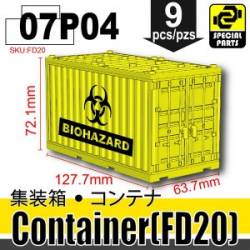 Контейнер FD20 с био-опасными отходами желтый