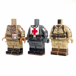 WWII Medic Minifigures Pack - USSR/GERMAN/US