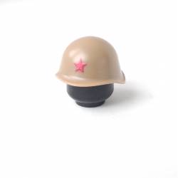 Советский шлем СШ-40 со Звездой, темно-тановый