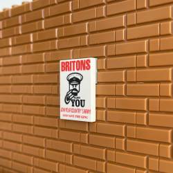 WWI British propaganda "Britons" - tile 2x3