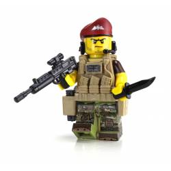 British Paratrooper Battle Brick Custom Minifigure