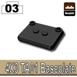 4x3 TA01 Baseplate Black