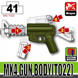 MX4 Gun Body TO22 Tank Green