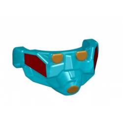Apoc Mask - Trans Light Blue (Red/Gold)