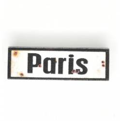 Paris Road Sign - Tile 1x3