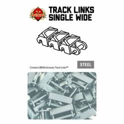 Brickmania Track Links™ - Chevron Single Wide - Steel - x200