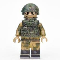 Modern Russian Soldier in camouflage Mokh