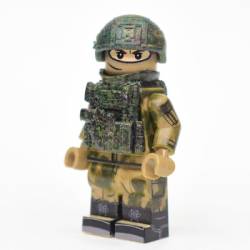 Modern Russian Soldier in camouflage Mokh