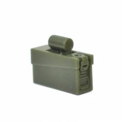 Cartridge box for MG-32/42 machine gun. Dark green.
