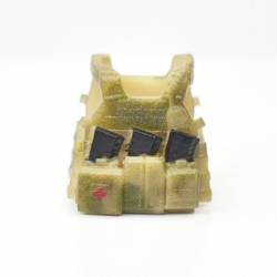Vests LBT 6094 moss camouflage, three magazines and first aid kit.