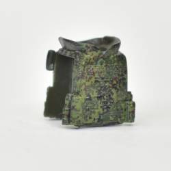 Armor vest Ratnik "machine gunner" raised collar patch flag and Z. digital camouflage