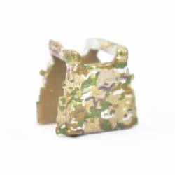 Armor vest LBT 6094 closed holsters, camouflage multicam patch Russian flag patch