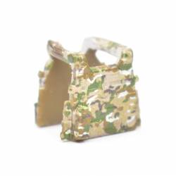 Armor vest LBT 6094 closed holsters, camouflage multicam, round patch