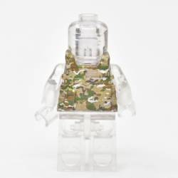 Armor vest LBT 6094 closed holsters, camouflage multicam, round patch