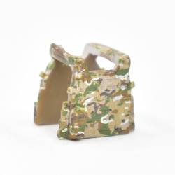 Armored vest LBT 6094 closed holsters, camouflage multicam, Patch Russian flag and skull