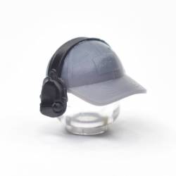 Tactical Gray Cap | Black Headphones