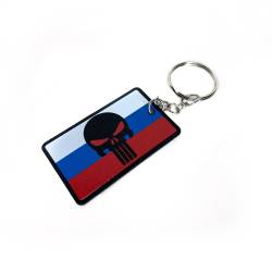 Russian Flag - Keychain Metal