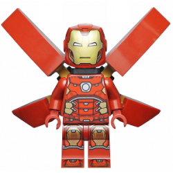 Iron Man with Silver Hexagon on Chest, Wings without Stickers