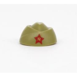 Советская пилотка со звездой, оливковая (Брикпанда)